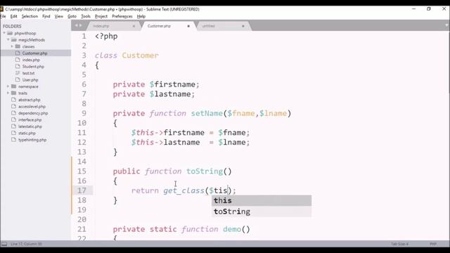 Magic Methods in PHP ( __toString). OOP Concept in PHP In Hindi/Urdu. смотреть онлайн