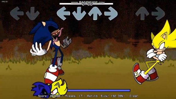fnf mod! sonic exe против обычного sonic remastered