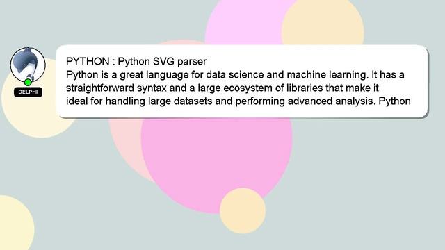 PYTHON : Python SVG parser смотреть онлайн