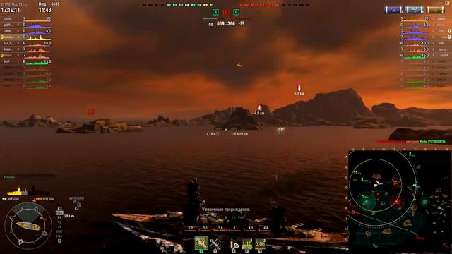 World Of Warships - Связка FUSO и PENSACOLA #1 (корабли, wows, ворлд оф варшипс, мир кораблей) смотреть онлайн