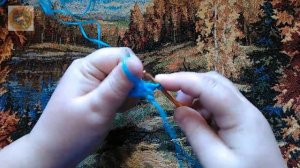 Игрушка-мочалка крючком. Зайчик 3\3 часть.