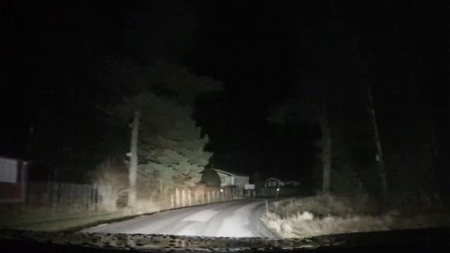 Mitsubishi Outlander PHEV High beam test vs 2x185 LED lights! смотреть онлайн