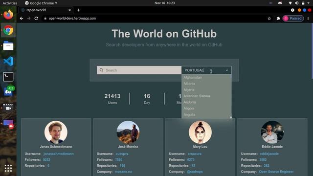 React app built with github graphql API. смотреть онлайн