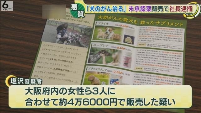 「犬のガン治る」とウソ　未承認薬販売でベストライフデザイン・塩澤由貴夫社長を逮捕 смотреть онлайн