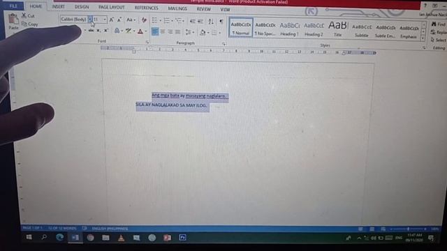 Microsoft Word Basic Tutorial for Beginners Tagalog | Microsoft Word Basic Tools смотреть онлайн