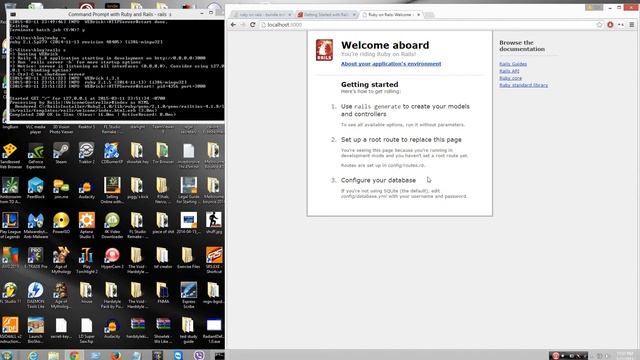 Ruby on Rails vs Wamp demostration of Ruby working windows 8 смотреть онлайн