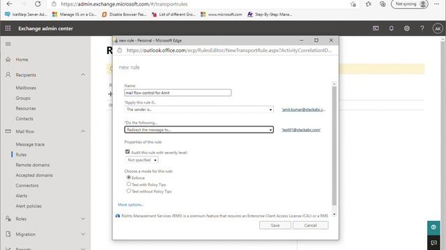Email rule creation on exchange admin center смотреть онлайн