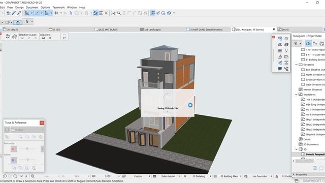 CÁCH XUẤT MODEL ARCHICAD SANG 3DSMAX ĐỂ TIẾN HÀNH RENDER XUẤT ẢNH смотреть онлайн