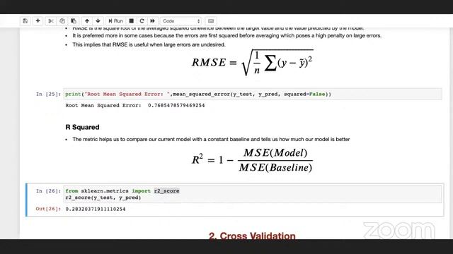 Session on Machine Learning Model Evaluation Metrics, Cross Validation & Hyperparameter tuning смотреть онлайн