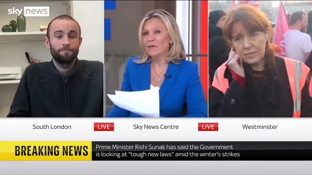 'We don't want to be here': Striking Royal Mail postal worker debates business owner смотреть онлайн