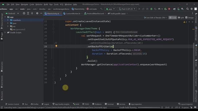 Execute an important work using WorkManager - Expedited work смотреть онлайн