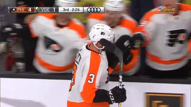 Radko Gudas Empty Net Goal - Philadelphia Flyers vs Vegas Golden Knights 2/11/18 смотреть онлайн