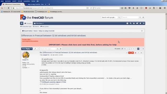Forumsdiskussion - Assembly2 unter Windows 64 bit смотреть онлайн