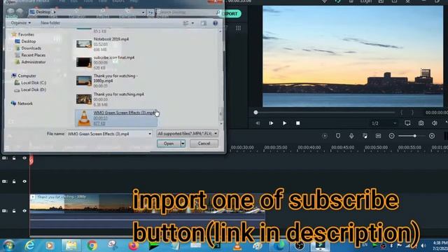 subscribe button - remove green screen for video of YouTube on Wondershare Filmora in 2 minutes . смотреть онлайн