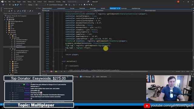 Adding Multiplayer Back | Coding Minecraft Live Ep. 32 смотреть онлайн
