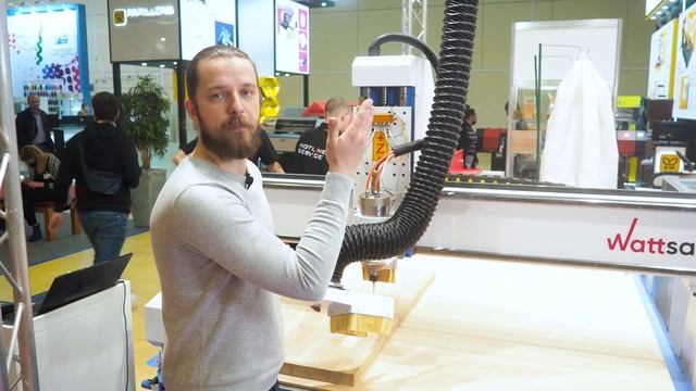 Фрезерный ЧПУ станок по дереву и мягким металлам — Wattsan M1 1616 | 4,5 кВт с вакуумным столом смотреть онлайн