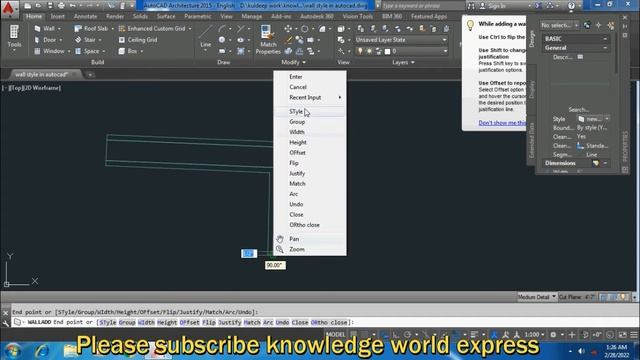 Autocad Architecture: Wall Style how to create and edit the wall style in autocad Architecture смотреть онлайн