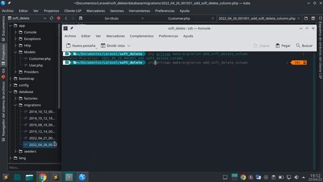 Laravel 9, Soft_delete Agregamos la columna deleted_at con el metodo SoftDeletes, Parte 4 смотреть онлайн