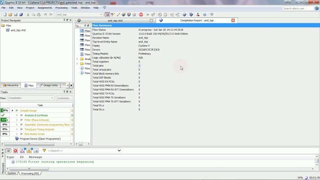 How To Run And Simulate Your VHDL Code In Altera Quartus II 13 0 (OR Gate Code)