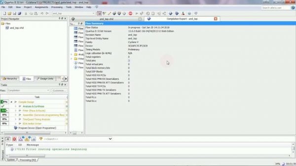 How to run and simulate your VHDL code in Altera Quartus II 13 0 (OR gate Code)