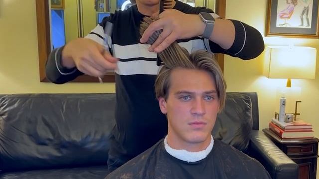 Drew Baker Haircut by Sergio Slavnov for Vogue Magazine смотреть онлайн