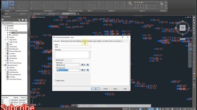 Civil 3D FOR BEGINERS- Tutorial 1: HOW TO INSERT POINTS ? смотреть онлайн
