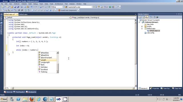 ASP.NET in Two Minutes or Less: Using the While Loop смотреть онлайн