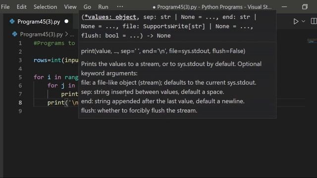 Python Programs to print inverted half pyramid using * смотреть онлайн