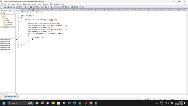 Perfect Square Numbers in between m and n | Java Program смотреть онлайн