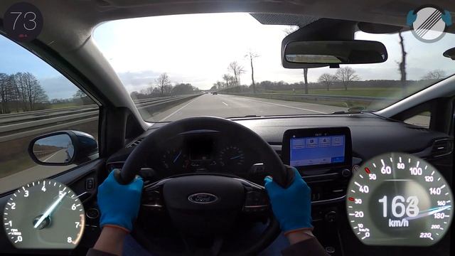 Ford Fiesta 8 1.0 EcoBoost (2019) AUTOBAHN POV TOP SPEED ? #TopSpeedBrothers