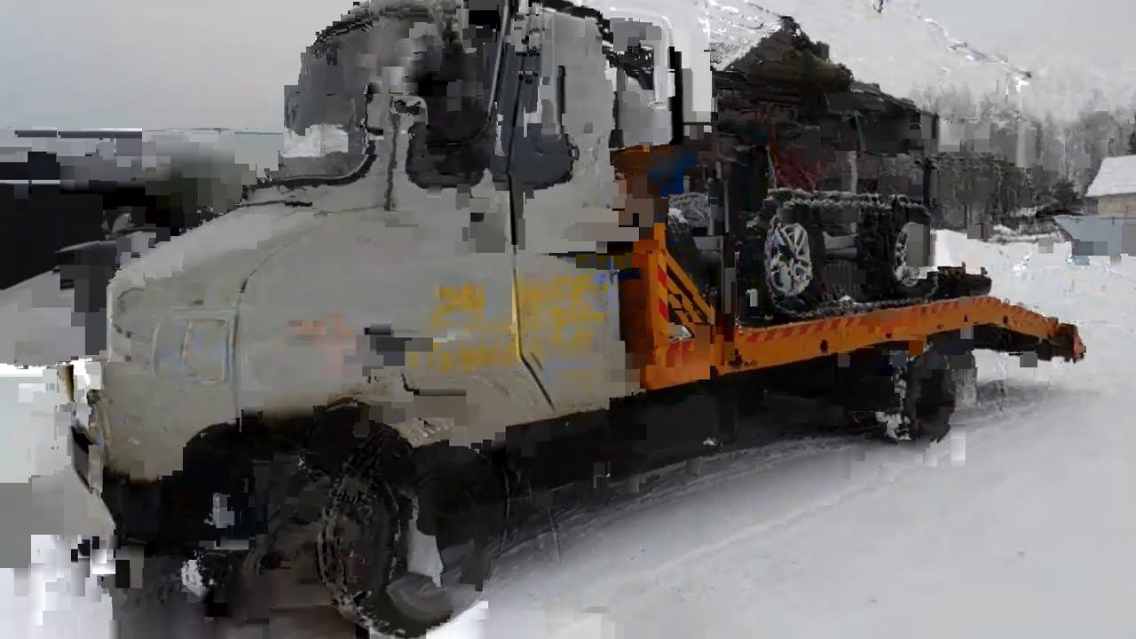 Гляньте что эвакуатор перевозит! ЭВАКУАТОР ЗИЛ 5301 БЫЧОК. смотреть онлайн