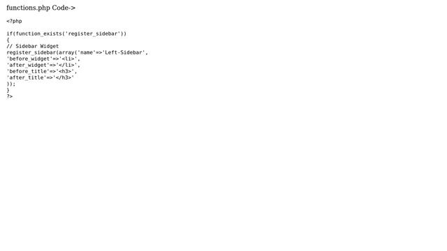 Wordpress: How to call new widgets in sidebar in custom theme? смотреть онлайн
