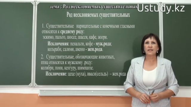 Подготовка к ЕНТ (Русский язык): Род несклоняемых существительных смотреть онлайн