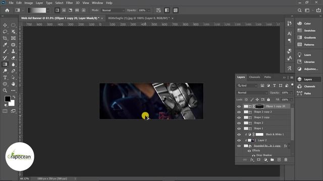 How To Make A Promotional Banner Design | Adobe Photoshop Tutorial