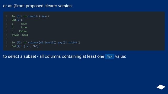 How to find which columns contain any NaN value in Pandas dataframe смотреть онлайн