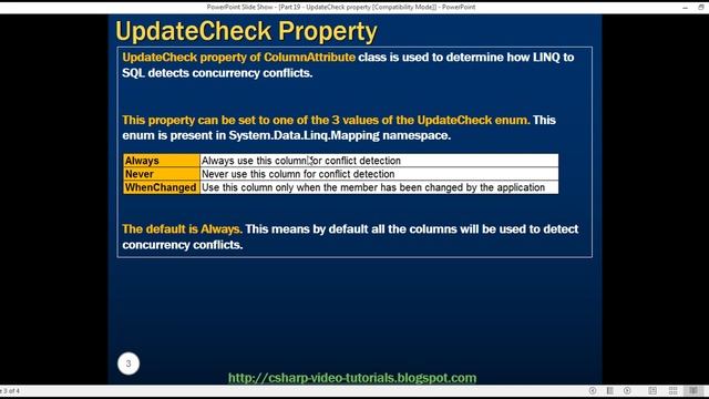 UpdateCheck property in arabic смотреть онлайн