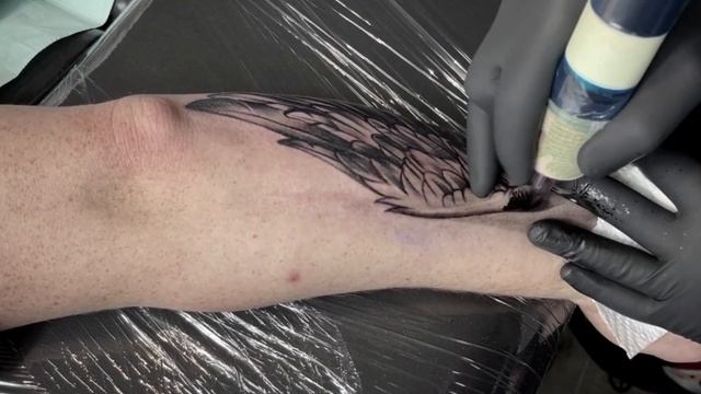 Tattoos For Marriage | Wings Tattoo Time Lapse