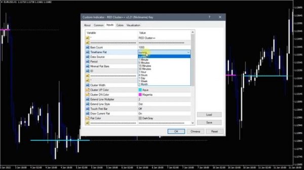 Индикатор накоплений RED VSA Cluster++ 2