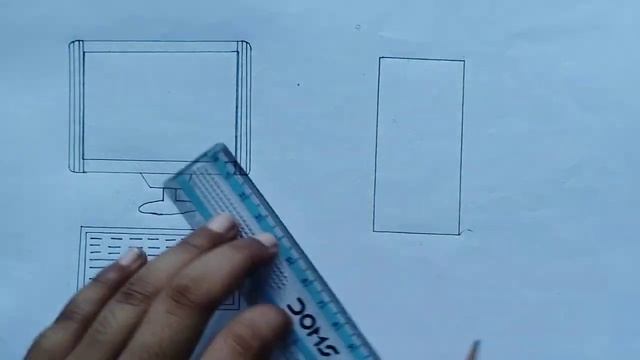 How to draw desktop computer step by step with pencil shading ##easydiagram смотреть онлайн