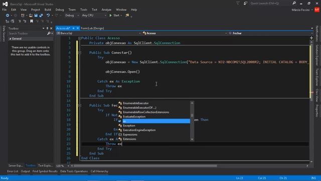 Visual Basic . net - Como Conectar no SQL Server e Consultar Dados смотреть онлайн