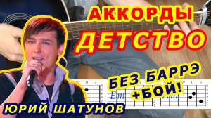 ДЕТСТВО Аккорды ? ЮРИЙ ШАТУНОВ ЛАСКОВЫЙ МАЙ ♪ Разбор песни на гитаре ♫ Гитарный Бой ДЛЯ НАЧИНАЮЩИХ
