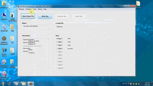TM100 Key Programmer Software list for Volvo смотреть онлайн