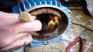 Насос БЦ 1,2 - 18 У1,1 перемотка пусковой обмотки.