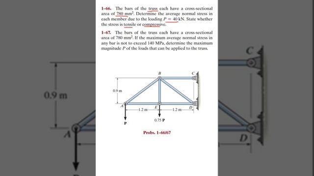 Mechanics of Materials Solution Manual Chapter 1 STRESS 1.64 - 1.67 смотреть онлайн