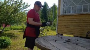 Делаем уличный стол из катушки для проводов