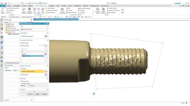 Reverse Engineering in NX 12 смотреть онлайн