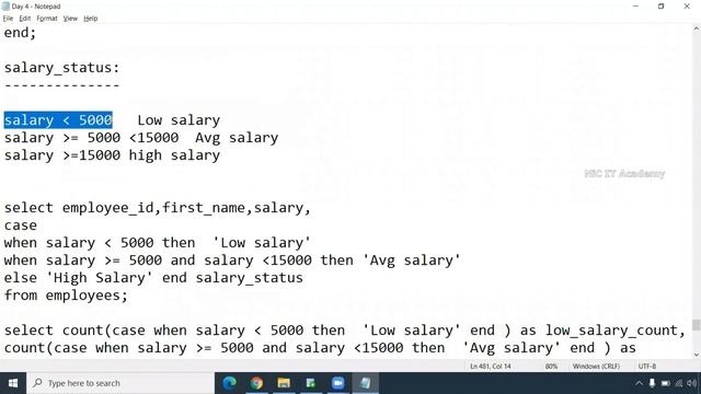 Case statement in Oracle sql example | Decode statement in SQL in Tamil | SQL beginners tutorial смотреть онлайн