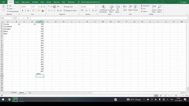 Excel - Sum, Max, Min, Average, Count Funksiyası смотреть онлайн