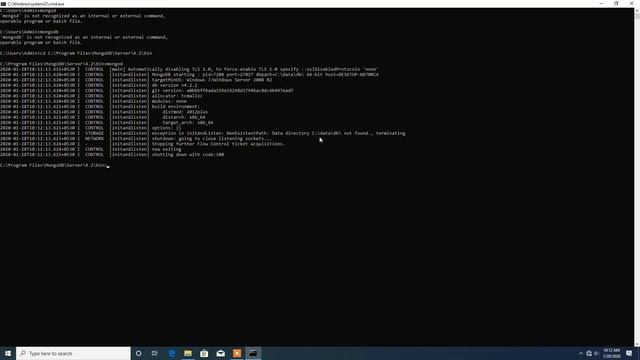 Mongo DB4.2.2 2008R PLUS SQL(64bit) Setup Install and configer. смотреть онлайн