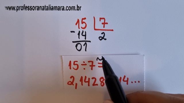 15 dividido por 7| Dividir 15 por 7 | 15/7 | 15:7 | 15÷7 | AULA DE MATEMÁTICA DE DIVISÃO POR 7 смотреть онлайн